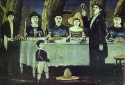 Niko Pirosmanashvili A Family Celebration oil